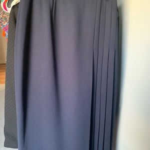 Blue Navy ling pleated skirt